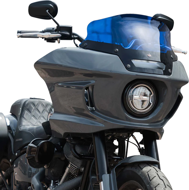 KLOCK WERKS Kolor Flare® Windshield - 6" - Blue - '22-'25 FXLRST KWW-02-0626