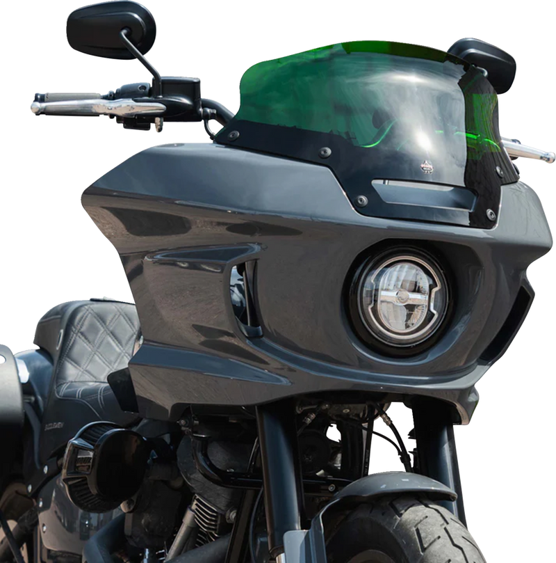 KLOCK WERKS Kolor Flare® Windshield - 6" - Green - '22-'25 FXLRST KWW-02-0625