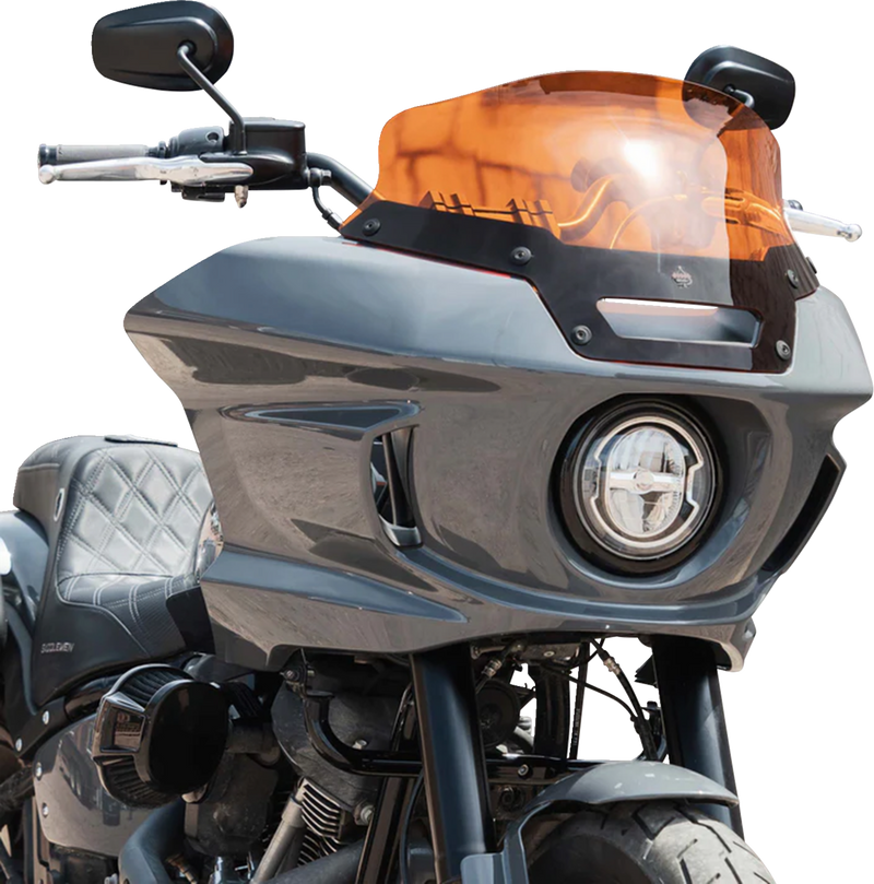 KLOCK WERKS Kolor Flare® Windshield - 6" - Orange - '22-'25 FXLRST KWW-02-0623