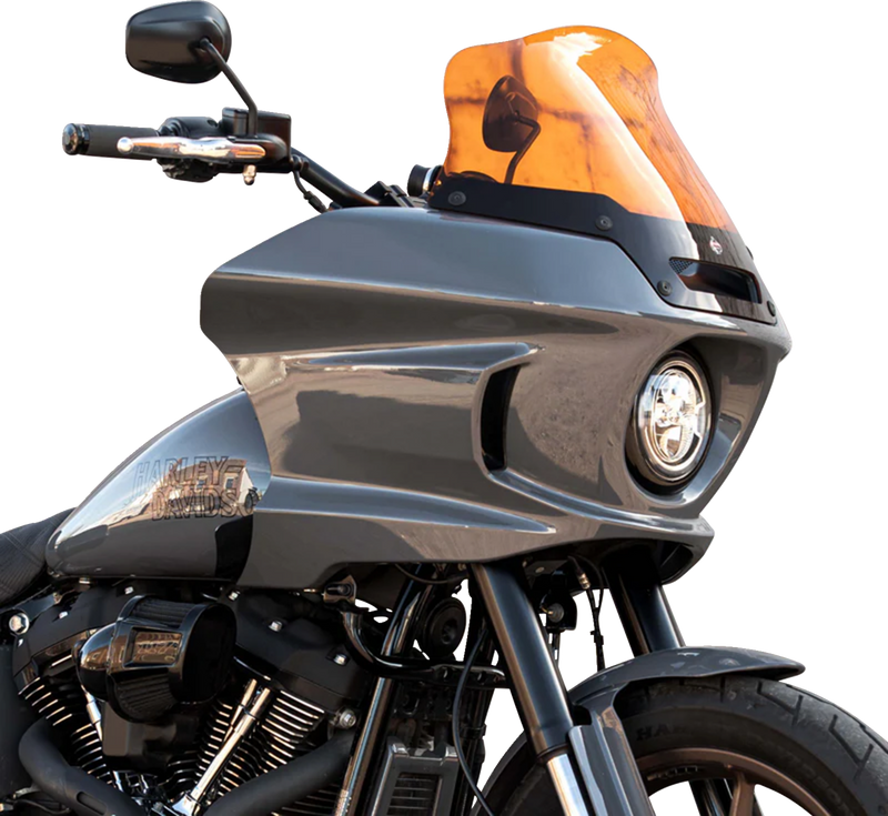 KLOCK WERKS Kolor Flare® Windshield - 8" - Orange - '22-'25 FXLRST KWW-02-0630