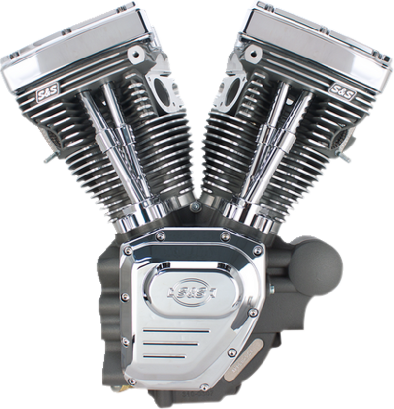 S&S CYCLE T124 Long Block Engine - Stone Gray - Touring