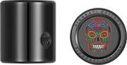 FIGURATI DESIGNS Heel-Toe Shifter Cover - Sugar Skull - Black FD30-HTSC-BLK