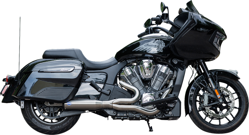 S&S CYCLE 2-into-1 Qualifier Exhaust System - Race Only - Brushed - Stainless Steel