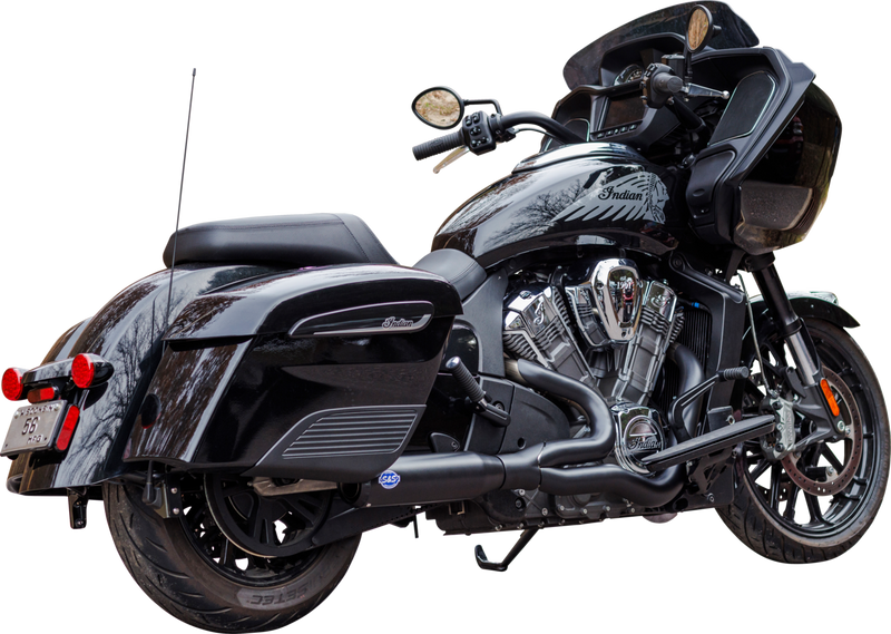 S&S CYCLE 2-into-1 Qualifier Exhaust System - 50-State - Black - Stainless Steel