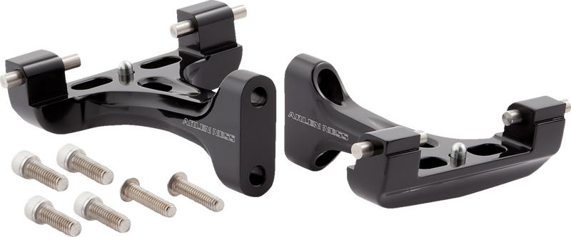 ARLEN NESS Forged Floorboard Mounts - Passenger - All Black 410-032