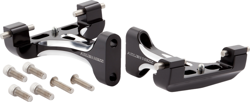 ARLEN NESS Forged Passenger Floorboard Mounts - Black