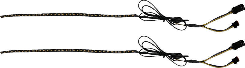 CUSTOM DYNAMICS Dual Color LED Fairing Strips - Amber/White