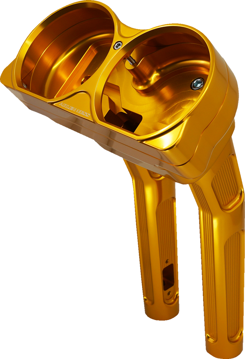 ARLEN NESS Method Kickback Handlebar Riser - 10" - Gold