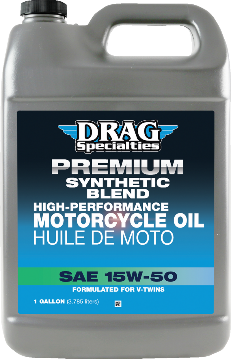 DRAG SPECIALTIES Synthetic Blend Motorcycle Oil - 15W-50 - 1 Gallon