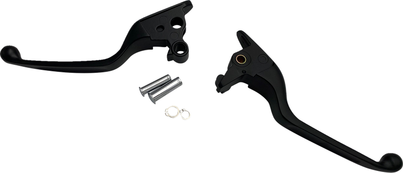 DRAG SPECIALTIES Replacement Lever Set - Narrow - Black