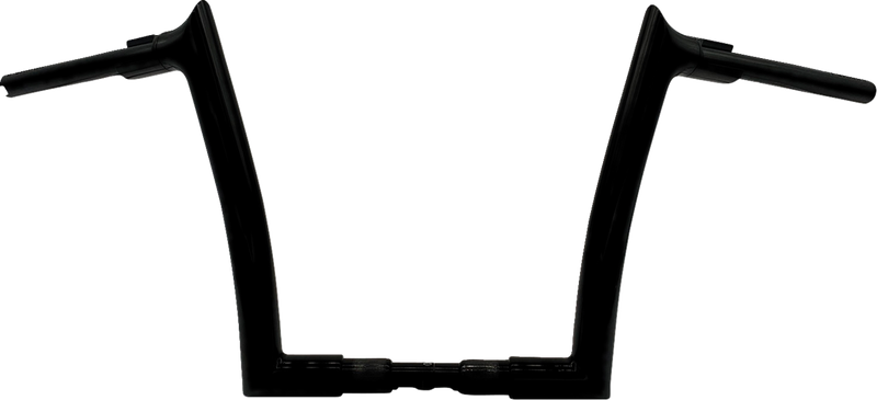 FAT BAGGERS INC. 1-1/2" EZ Install Pointed Top Handlebar - 12" - Black 848012-B