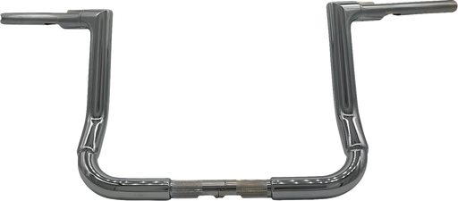 FAT BAGGERS INC. 1-1/2" EZ Install Flat Top Handlebar - 12" - Chrome 645012