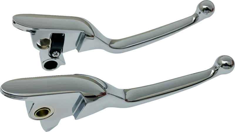 DRAG SPECIALTIES Replacement Lever Set - Narrow - Chrome