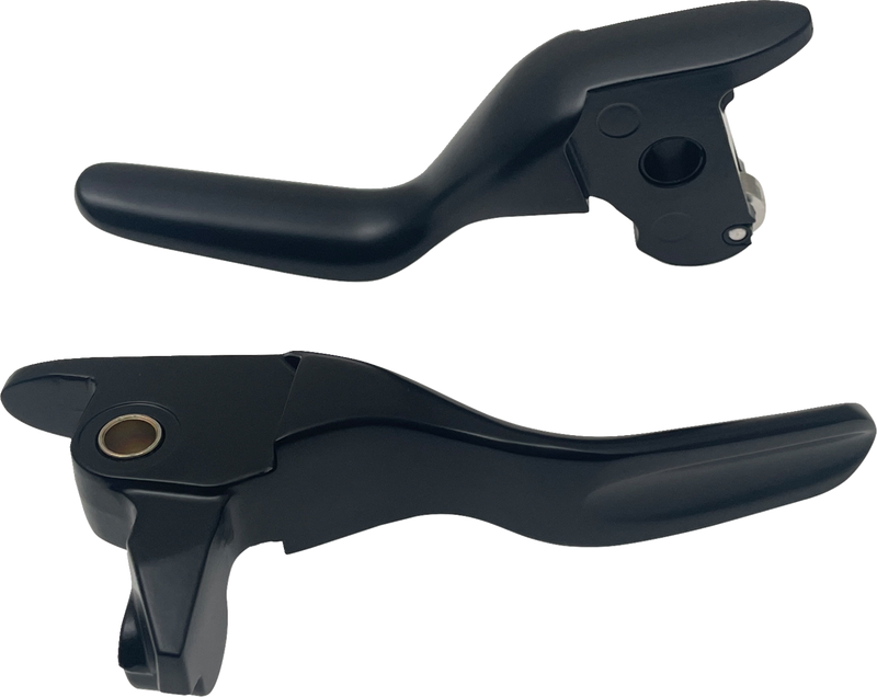 DRAG SPECIALTIES Replacement Lever Set - Short - Black