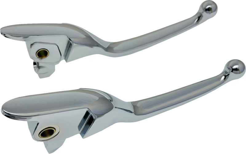 DRAG SPECIALTIES Replacement Lever Set - Narrow - Chrome