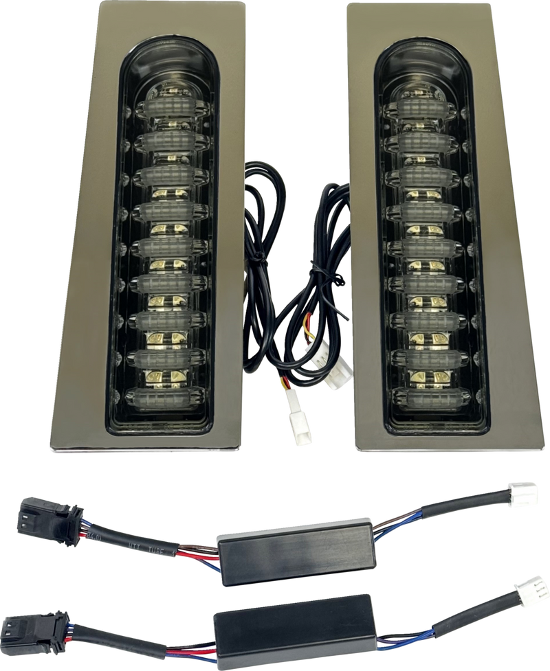 CUSTOM DYNAMICS ProBEAM Auxiliary Fillerz - Run/Brake/Turn - Smoke Lens - Chrome