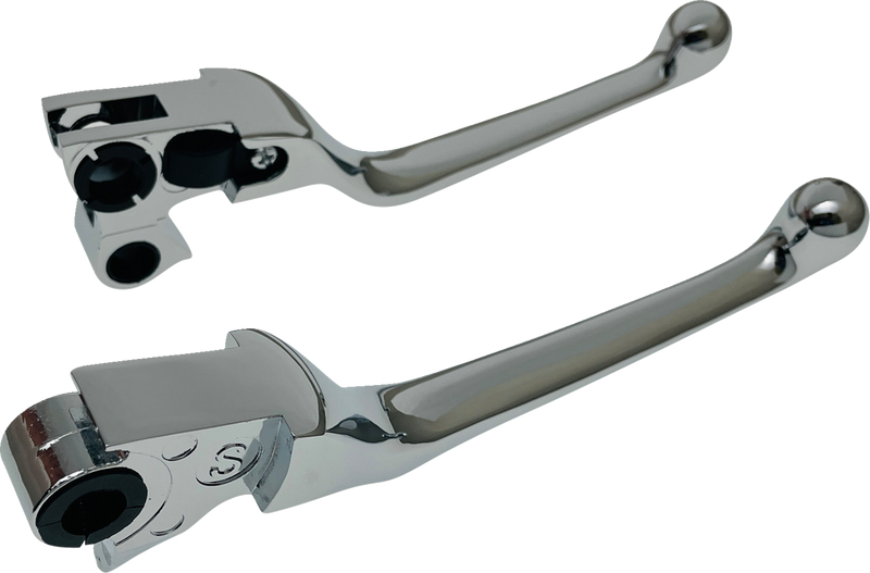 DRAG SPECIALTIES Replacement Lever Set - Narrow - Chrome