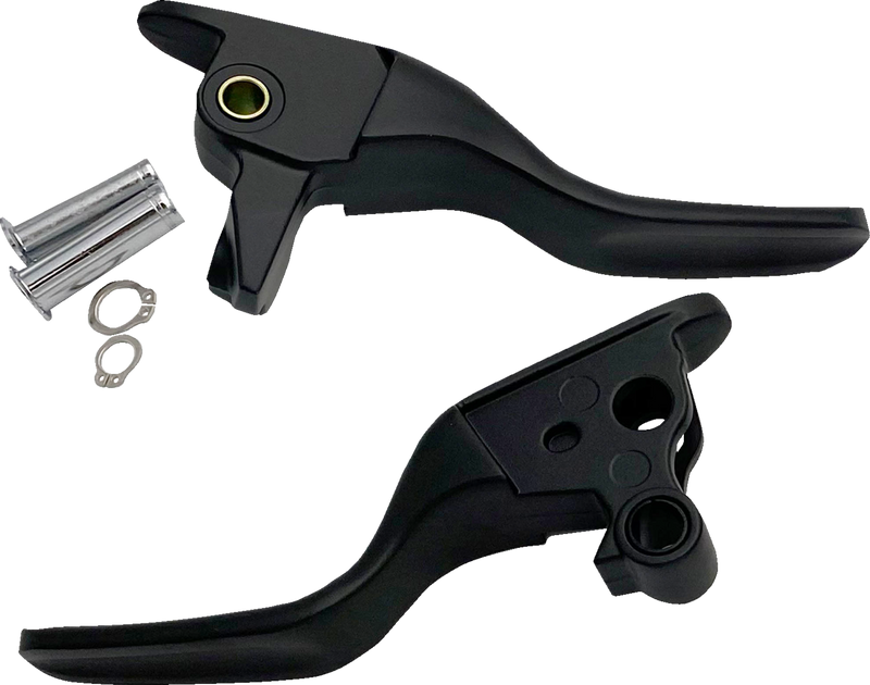 DRAG SPECIALTIES Replacement Lever Set - Short - Black
