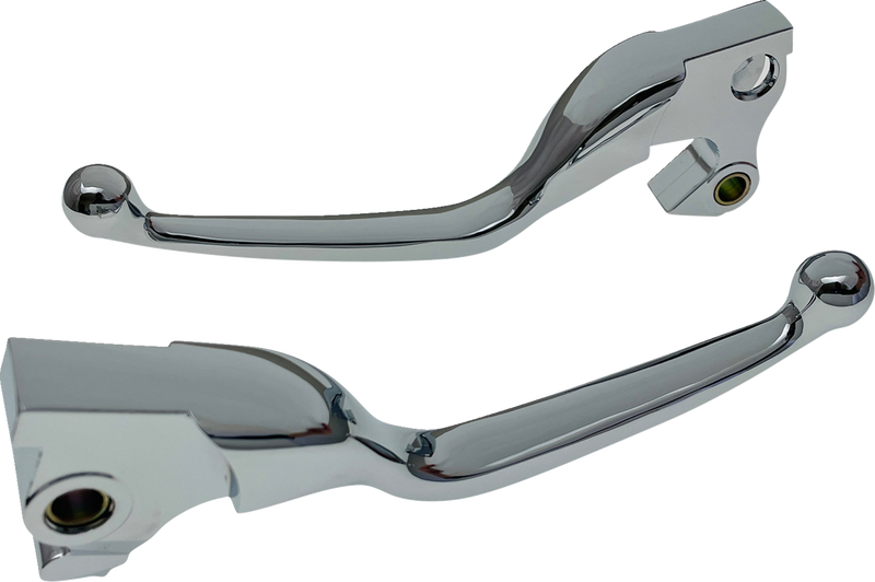 DRAG SPECIALTIES Replacement Lever Set - Narrow - Chrome