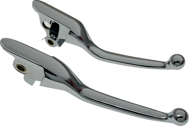 DRAG SPECIALTIES Replacement Lever Set - Narrow - Chrome