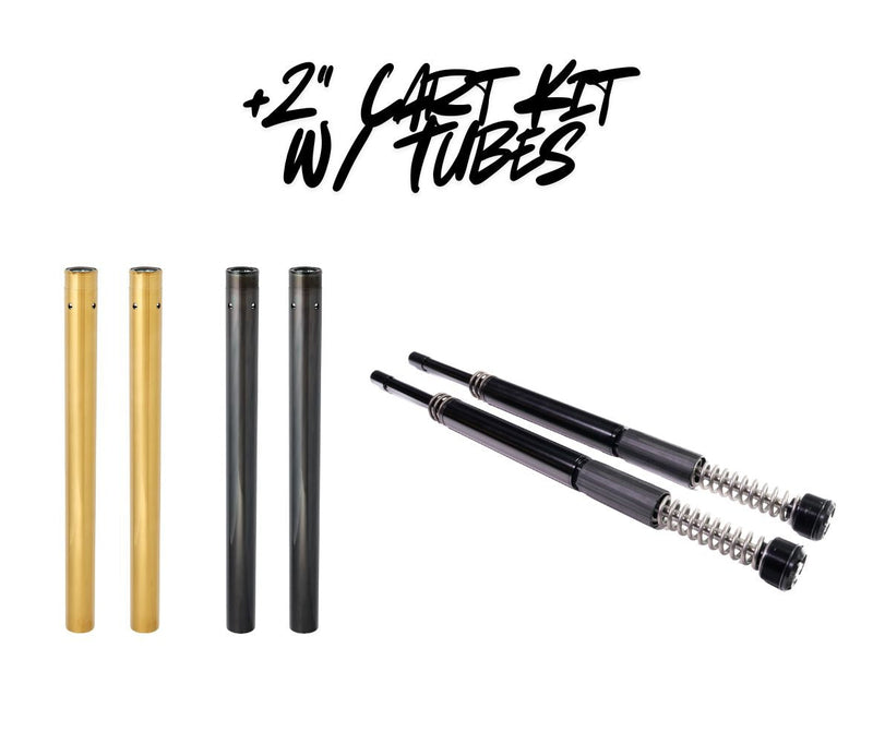 RWD RS-1F Touring +2" Fork Cartridge Kit W/ Extended Tubes 2014 - 2026 Harley Davidson Touring