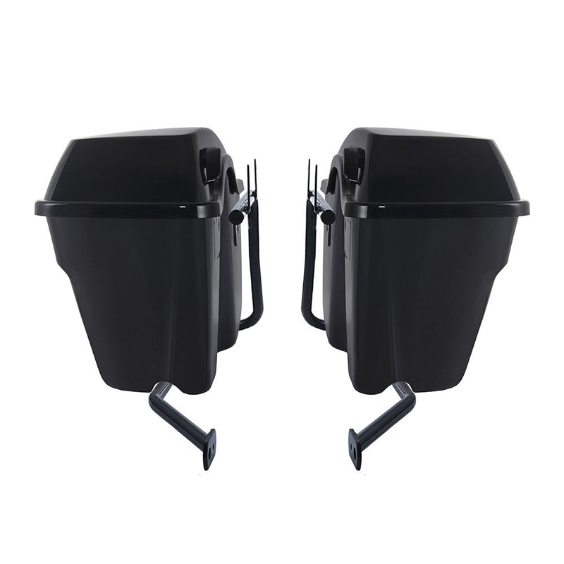 Advanblack Color Matched Standard Non-Stretched Saddlebags with Mounting Brackets for Harley M8 Low Rider S / ST, Street Bob,Sport Glide, Softail Standard, Heritage Classic