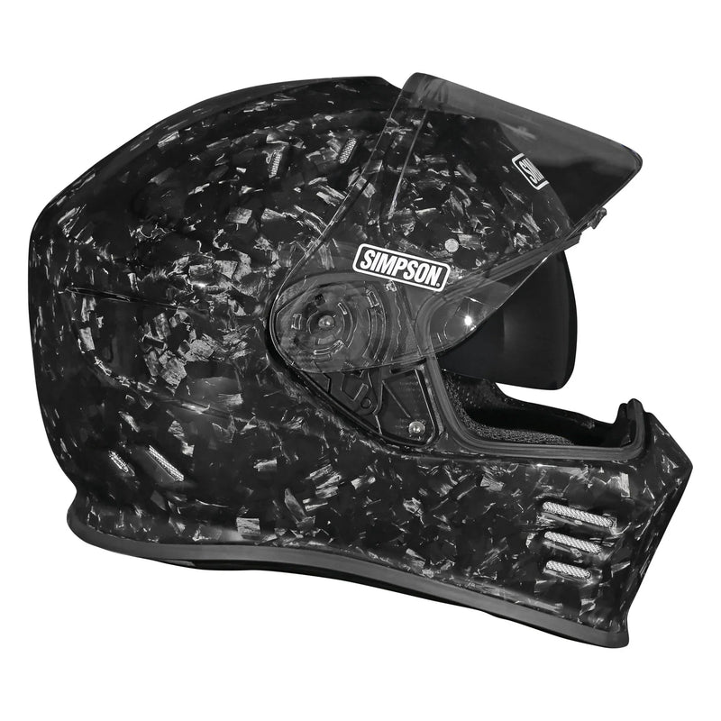 Simpson Ghost Bandit helmet - Forged Carbon side view