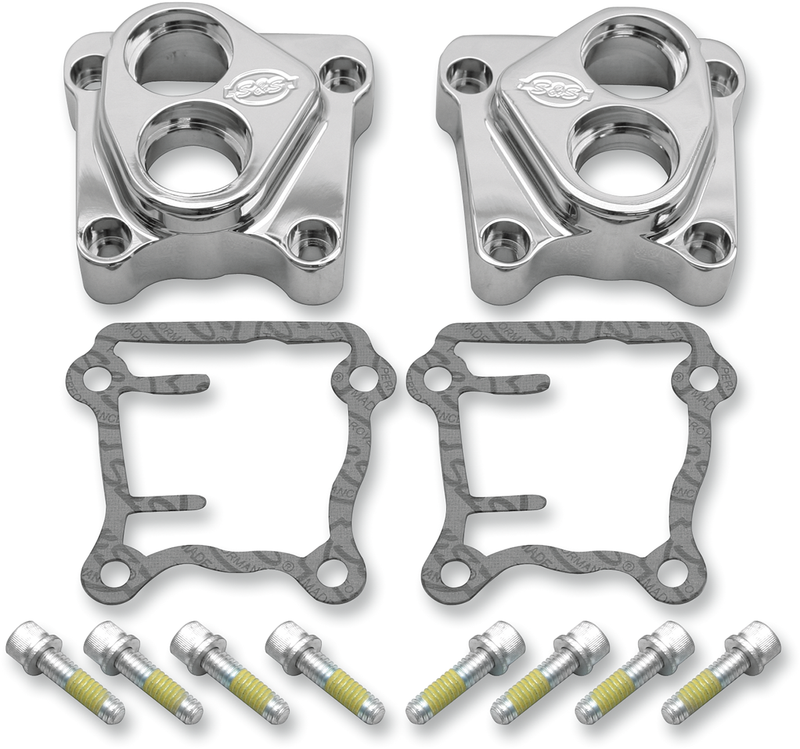 S&S CYCLE Billet Tappet Covers - Chrome - Twin Cam