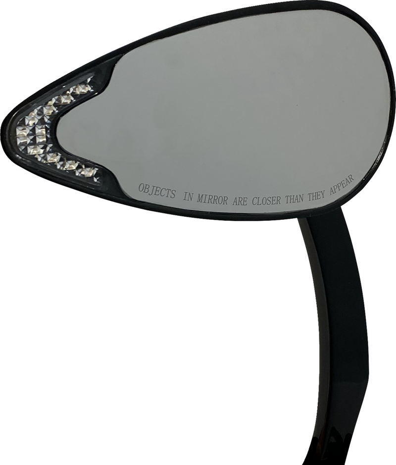 CUSTOM DYNAMICS Mirrors - Side View - with LED Turn Signal - Black - Pair