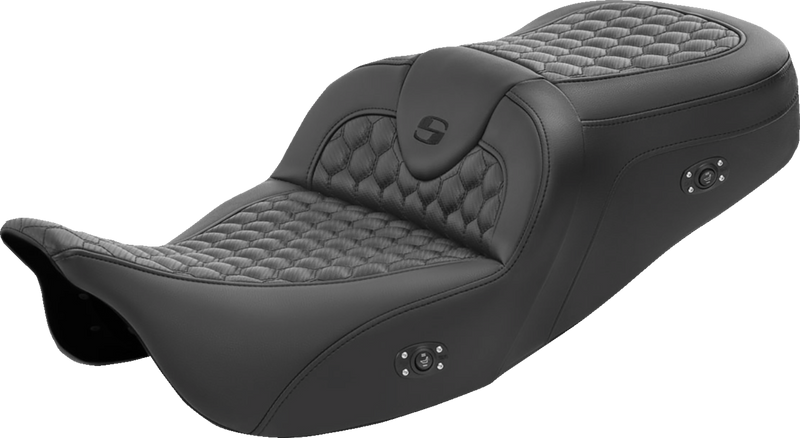SADDLEMEN RoadSofa™ Seat - Honeycomb - without Backrest - Heated - Touring '08-'24