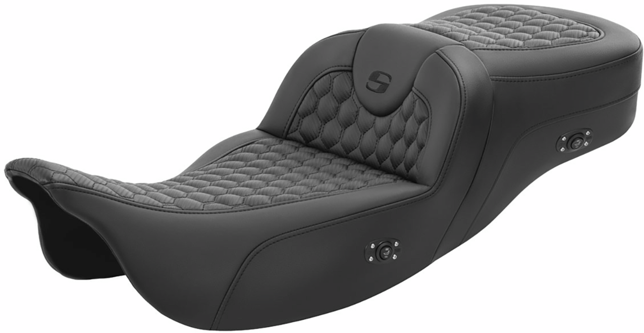 SADDLEMEN RoadSofa* Seat Honeycomb without Backrest Extended Reach Heated 2008-2024 TOURING