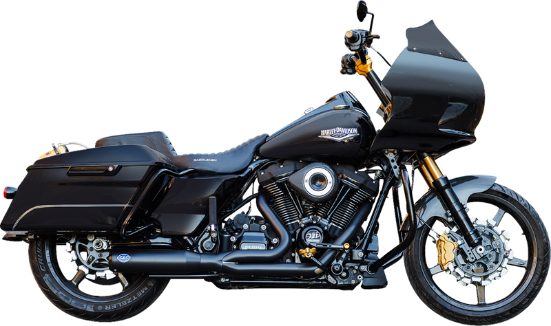 S&S CYCLE 2-into-1 Qualifier Exhaust System - 50-State - Black
