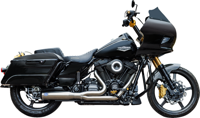 S&S CYCLE 2-into-1 Qualifier Exhaust System - 50-State - Silver