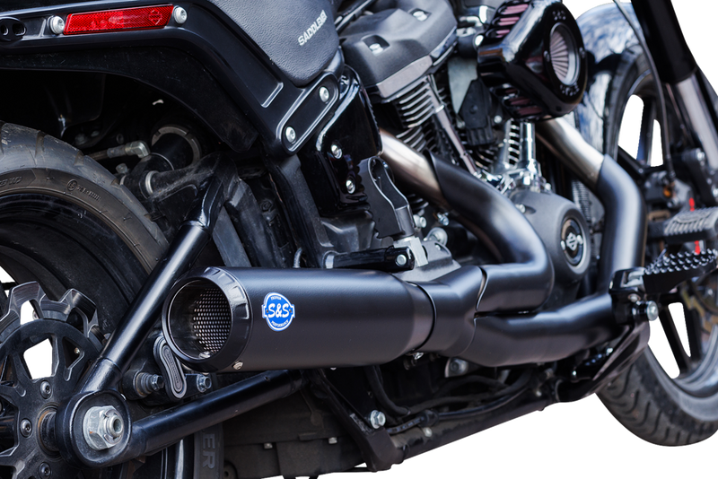 S&S CYCLE 2-into-1 Qualifier Exhaust System - 50-State - Black - Softail
