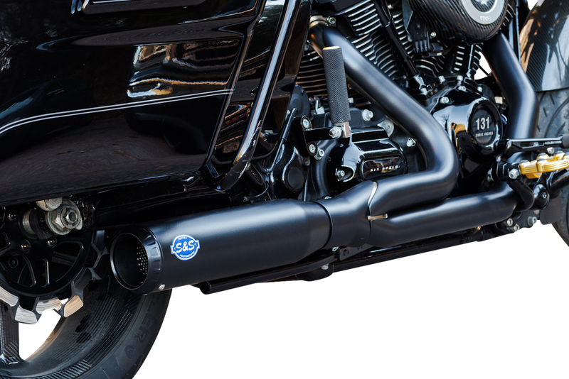 S&S CYCLE 2-into-1 Qualifier Exhaust System - 50-State - Black