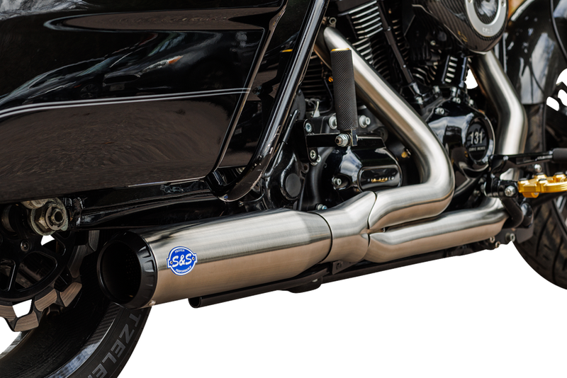 S&S CYCLE 2-into-1 Qualifier Exhaust System - 50-State - Silver