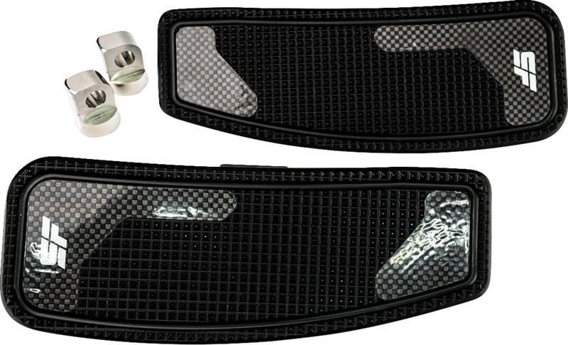 SLYFOX Mini Floorboards - Carbon Fiber Black Anodized - '98-'23 TOURING