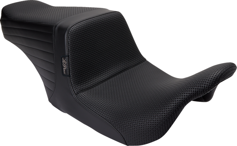 LE PERA Tailwhip Up Front Seat - Basket Weave - Black - Touring '08-'23