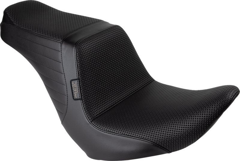 LE PERA Tailwhip Up Front Seat - Basket Weave - Black - Softail '18-'24