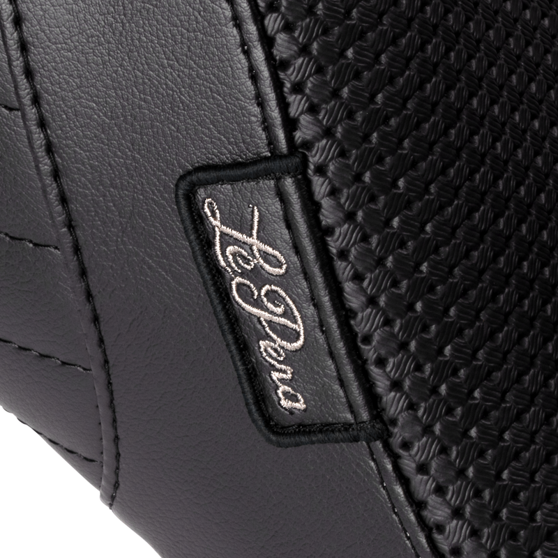 LE PERA Tailwhip Daddy Long Legs Low Rider Seat - Basketweave - Black - Softail '18-'24
