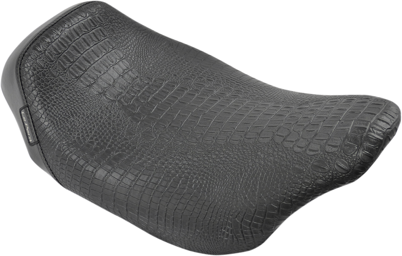 LE PERA Bare Bones Solo Seat - Croc - Black - Touring '08-'23