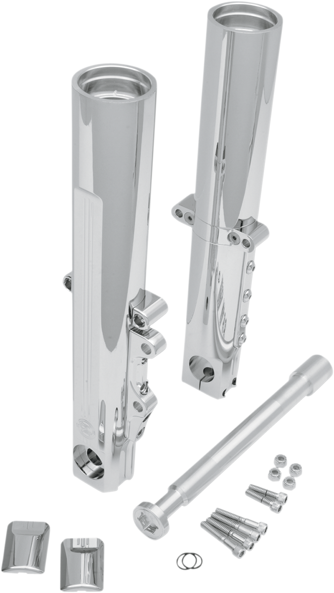 PERFORMANCE MACHINE (PM) Fork Leg Kit - Chrome - Lower - Single Disc - '14-'20 TOURING