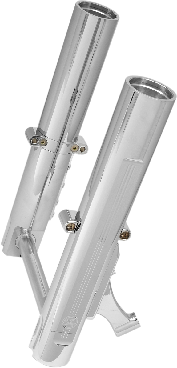 PERFORMANCE MACHINE (PM) Fork Leg Kit - Chrome - Lower - Single Disc - '14-'20 TOURING