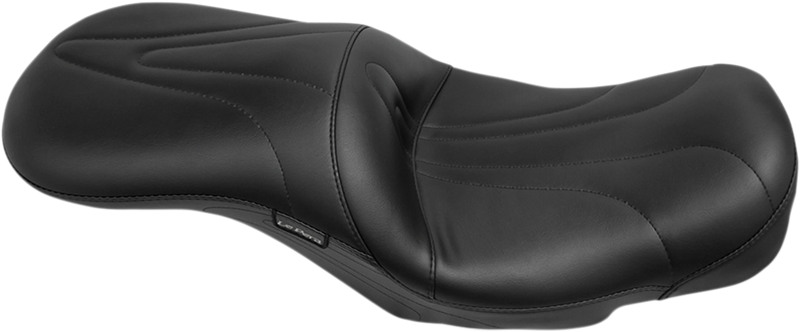 LE PERA Sorrento 2-Up Seat - Stitched - Black - Touring '08-'23