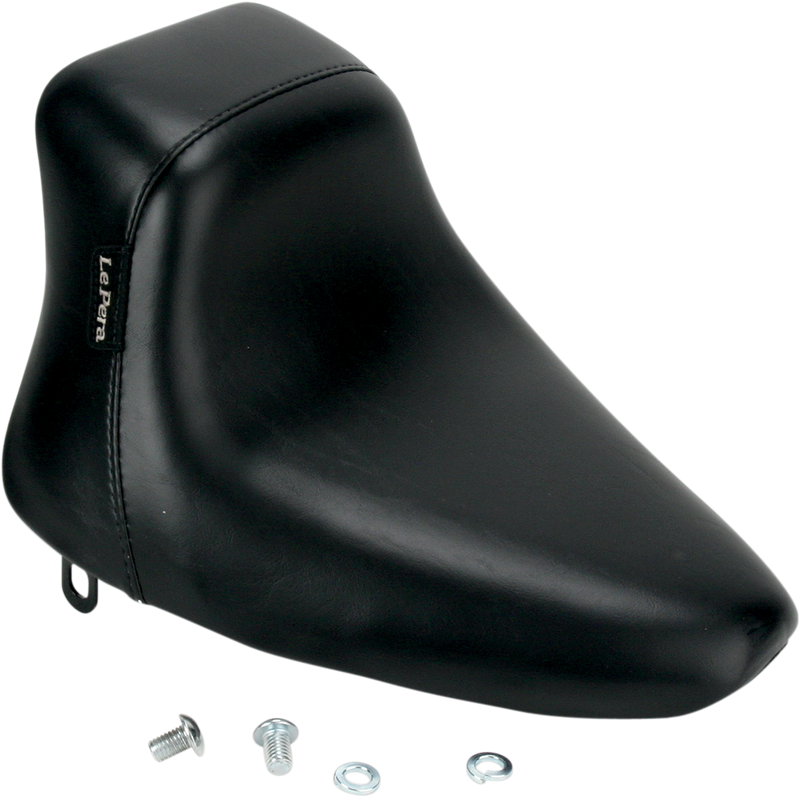 LE PERA Bare Bones Up-Front Solo Seat - Black - Softail '84-'99