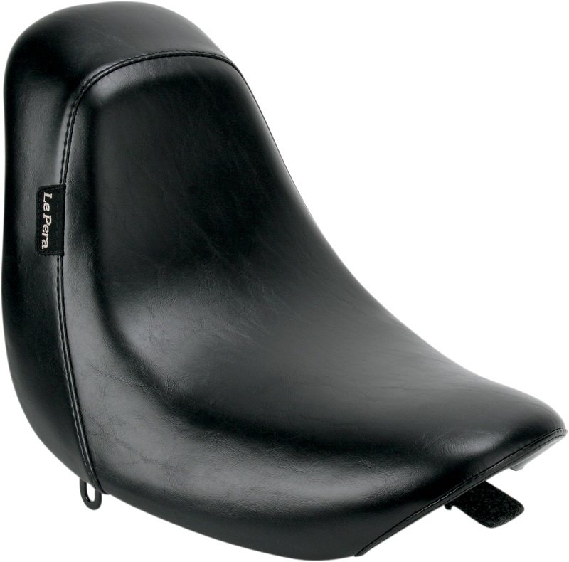 LE PERA Bare Bones Solo Seat - Smooth - Black - Deuce - Softail '00-'06