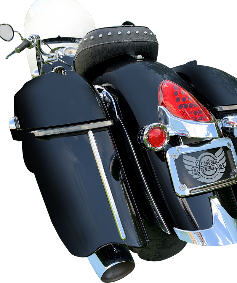 CUSTOM DYNAMICS Low Profile Saddlebag Lights - Smoke Lens - Indian