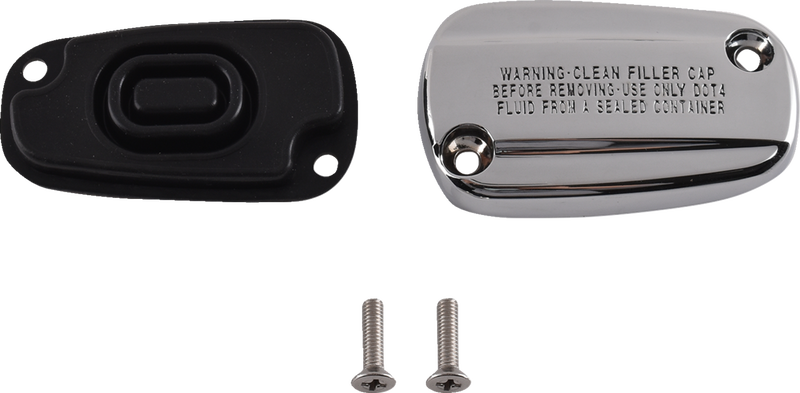 DRAG SPECIALTIES OE Style Rear Brake Master Cylinder Cover Kit - Chrome - M8 Softail