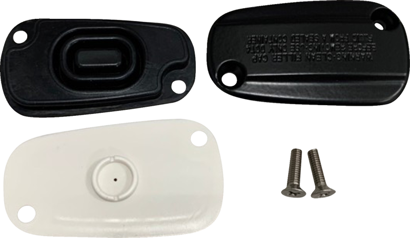 DRAG SPECIALTIES OE Style Rear Brake Master Cylinder Cover Kit - Black - M8 Softail