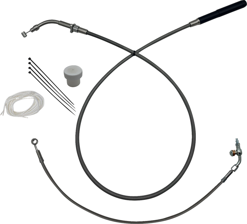 FAT BAGGERS INC. EZ Install Kit - +4" - FLTR/SE - Braided 149914